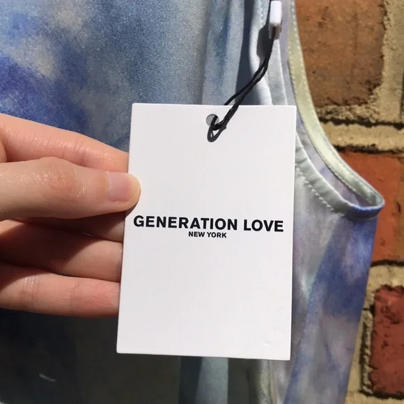 Revolve Generation Love Kaylee Printed Silk Blouse - Picture 8 of 16